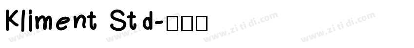 Kliment Std字体转换